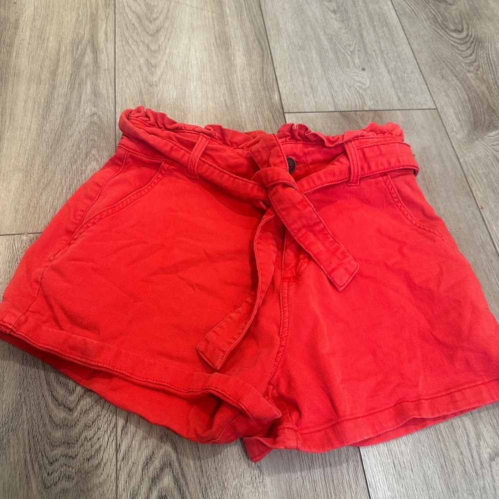 LC Lauren Conrad High Waist Red Shorts